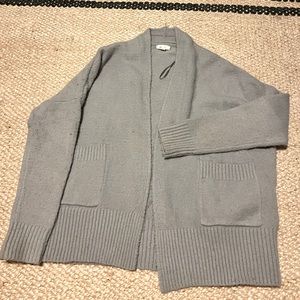 Cashmere gray cardigan